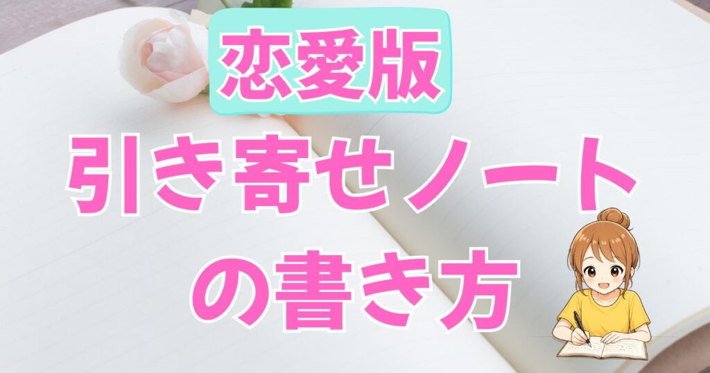 【恋愛編②】引き寄せの法則で理想の恋愛を叶える！恋愛引き寄せノートの書き方
