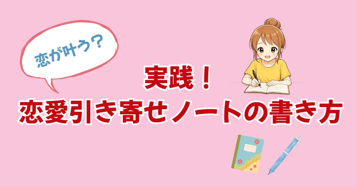 実践!恋愛引き寄せノートの書き方ステップ